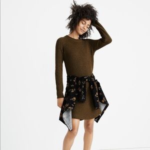 Madewell | Curved Hem Sweater Dress | Size XL